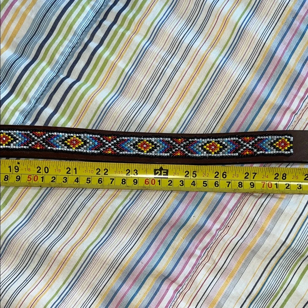 Brown Beaded Kids Belt